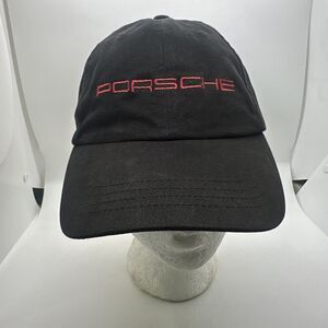 Vintage Porsche Hat Embroidered Adjustable Strapback Black Porshe Parade 2005